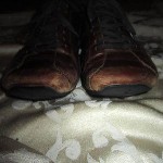 DIESEL Men’s Brown Distressed Leather Driving Shoes Classic Size 13