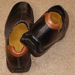 COLE HAAN, SZ 9M, BLACK LEATHER ZENO SLIP-ONS ,SHOES, LK NU