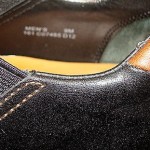 COLE HAAN, SZ 9M, BLACK LEATHER ZENO SLIP-ONS ,SHOES, LK NU