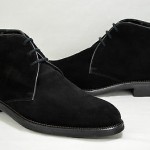 Hugo Boss Men Black Suede w/Leather Trim Chukka Boots US 11 UK 10 EU 44
