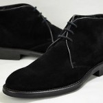 Hugo Boss Men Black Suede w/Leather Trim Chukka Boots US 11 UK 10 EU 44