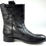 $395 NEW Diesel Black Leather Boots Eu 42 US 8.5