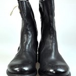 $395 NEW Diesel Black Leather Boots Eu 42 US 8.5