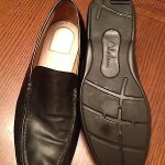 Men’s Cole Haan Nike Air Black Leather Slip On Loafer Shoe-Sz 10M