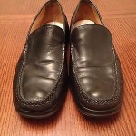 Men’s Cole Haan Nike Air Black Leather Slip On Loafer Shoe-Sz 10M
