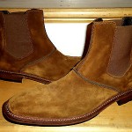 Beautiful Hugo Boss Brown Suede Rubber Sole Boots Winter Dress Casual Sz 9 ITALY