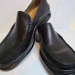 COLE HAAN Men’s Black Leather Loafer Nike Air Soles 9-M