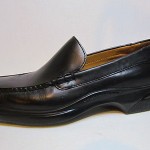 COLE HAAN Men’s Black Leather Loafer Nike Air Soles 9-M