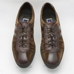 COLE HAAN Italy BRAGANO brown suede brushed leather lace sneakers oxfords 9.5 M