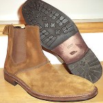 Beautiful Hugo Boss Brown Suede Rubber Sole Boots Winter Dress Casual Sz 9 ITALY