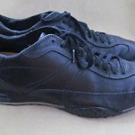 Mens Cole Haan Leather Nike Air casual fashion sneakers – Black – Size 9 M