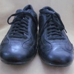 Mens Cole Haan Leather Nike Air casual fashion sneakers – Black – Size 9 M