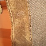 Beautiful Hugo Boss Brown Suede Rubber Sole Boots Winter Dress Casual Sz 9 ITALY