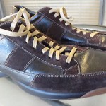 Cole Haan Black Leather Brown Suede Nike Air Size 13 Casual Comfort Shoes
