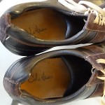 Cole Haan Black Leather Brown Suede Nike Air Size 13 Casual Comfort Shoes