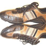 Men’s Cole Haan Nike Air Brown & Black Athletic Inspired Oxfords Pristine Shoes