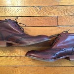 Cole Haan Nike Air Liam Chukka Wing Tip Boots Dark Brown Mens Size 9