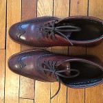 Cole Haan Nike Air Liam Chukka Wing Tip Boots Dark Brown Mens Size 9