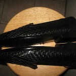 COLE HAAN ‘Bragano’ Gorgeous Black Woven Leather Slipons…EXCELLENT!!  12M