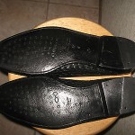 COLE HAAN ‘Bragano’ Gorgeous Black Woven Leather Slipons…EXCELLENT!!  12M