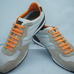 Hugo Boss Orange Orlet Medium Grey Sneakers Tennis Shoes Size 12 45 NIB