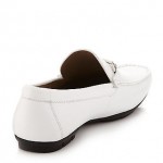 NIB Hugo Boss Men’s “Doster” Square-Toe Leather Loafers Shoes