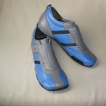 Diesel Kort Men’s Casual Slip-On Leather Shoes US 12 EUR 45 Grey – Blue 35112-84