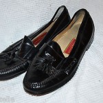 Cole Haan Men LEATHER Dress Shoes Sz 10,5 Black Tassel CITY oxford penny loafer