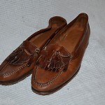 Cole Haan Men LEATHER Dress Shoes Sz 10 Brown Tassel CITY oxford penny loafer