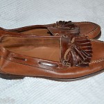 Cole Haan Men LEATHER Dress Shoes Sz 10 Brown Tassel CITY oxford penny loafer