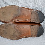 Cole Haan Men LEATHER Dress Shoes Sz 10 Brown Tassel CITY oxford penny loafer