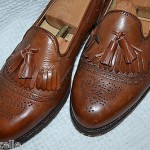 Cole Haan Men LEATHER Dress Shoes Sz 10.5 D Brown Tan Tassel oxford penny loafer