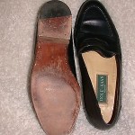 COLE HAAN BRAGANO BLACK ALL LEATHER PENNY STYLE LOAFERS MEN 9 MEDIUM ITALY
