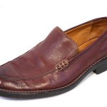 Cole Haan Mens Brown Leather Slip On Dress Shoes Sz 9.5M Casual Comfort EUC