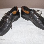 Cole Haan Black Leather Casual Lace Ups Mens Size 9 1/2 M