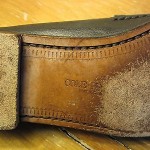 MENS COLE HAAN TWO TONE BLACK AND BROWN LEATHER PENNY LOAFERS SHOES 9.5 D