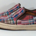 Cole Haan Mens Geneva Madras Plaid Espadrille Canvas Shoes Size 10 M New