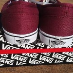 VANS LPE authentic, tawny port, true white, size 7 Mens / 8.5 Womens skate shoe
