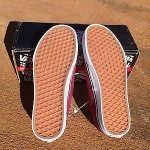 VANS LPE authentic, tawny port, true white, size 7 Mens / 8.5 Womens skate shoe