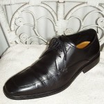 COLE HAAN Oxfords US 11.5 M Nike Air Heels Black Leather Mens Dress Shoes