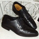 COLE HAAN Oxfords US 11.5 M Nike Air Heels Black Leather Mens Dress Shoes