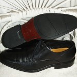 COLE HAAN Oxfords US 11.5 M Nike Air Heels Black Leather Mens Dress Shoes