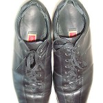 COLE HAAN NIKE AIR MENS BLACK LEATHER OXFORD SHOES SIZE 11.5 M