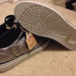 BRAND NEW DIESEL INVASION SILVER HI TOP SNEAKER  SZ:10.5