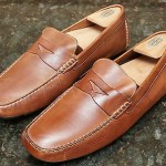 COLE HAAN Howland Tan-Brown Leather Driving Shoes/Loafers slip-on Men’s 11 US
