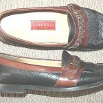 Cole Haan black and brown leather loafers, size 11.5, leather soles, $298