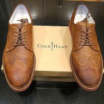 Cole Haan –  Mens Shoe – Air Franklin Wingtip – Bark Suede (Light Brown) w/ Box