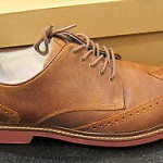 Cole Haan –  Mens Shoe – Air Franklin Wingtip – Bark Suede (Light Brown) w/ Box