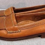 Mens COLE HAAN “Country” brown leather CASUAL LOAFERS w/ kiltie sz 9.5 D
