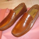 Cole Haan Tan Leather Penny Loafer Driving Moccasins, Sz 13M